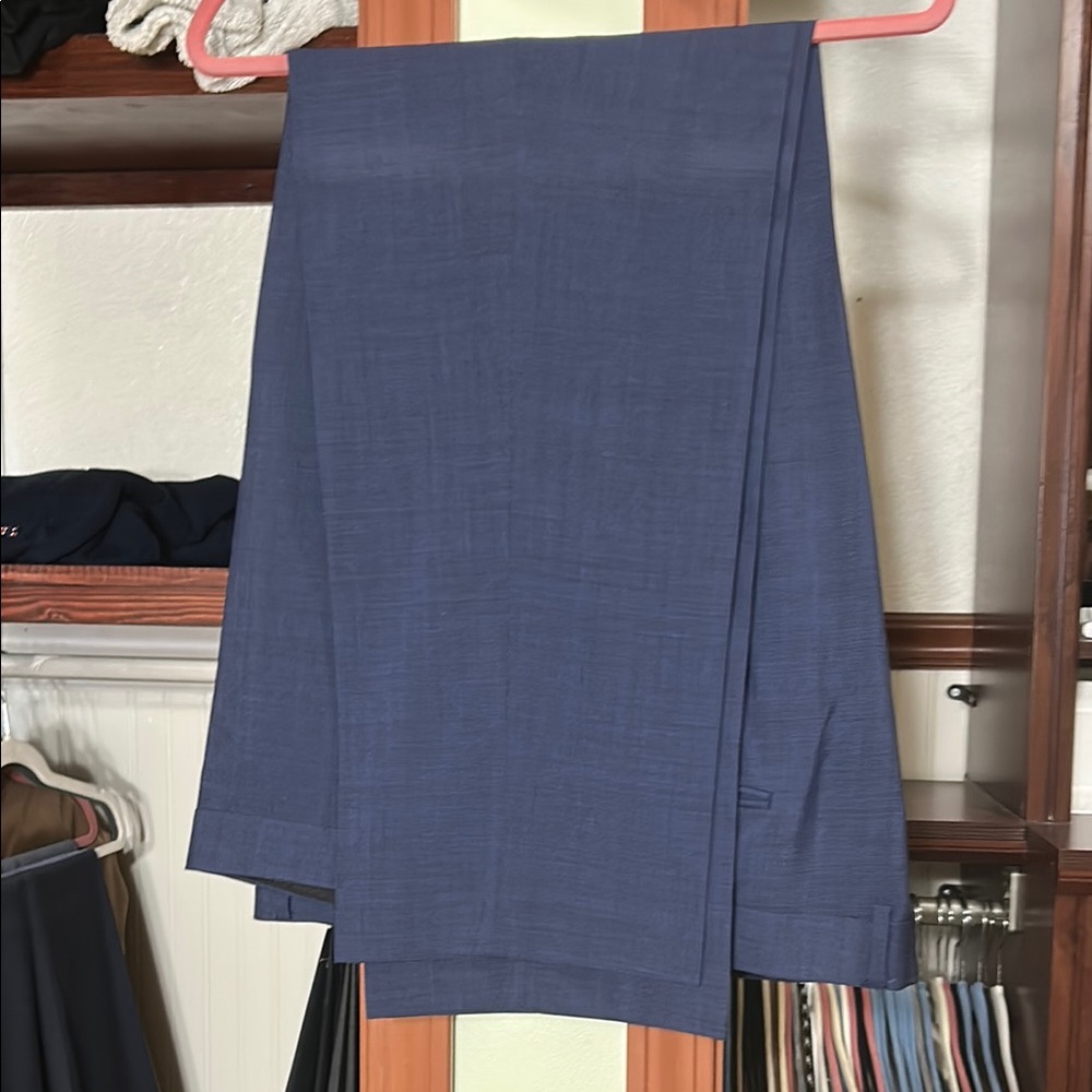 Ralph Lauren Blue Dress Pants Elegant Wool-Blend